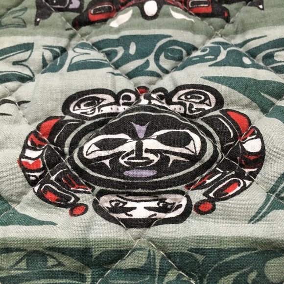 Cotton Quilted Totemic Haida Print Placemat - Picture 8 of 10
